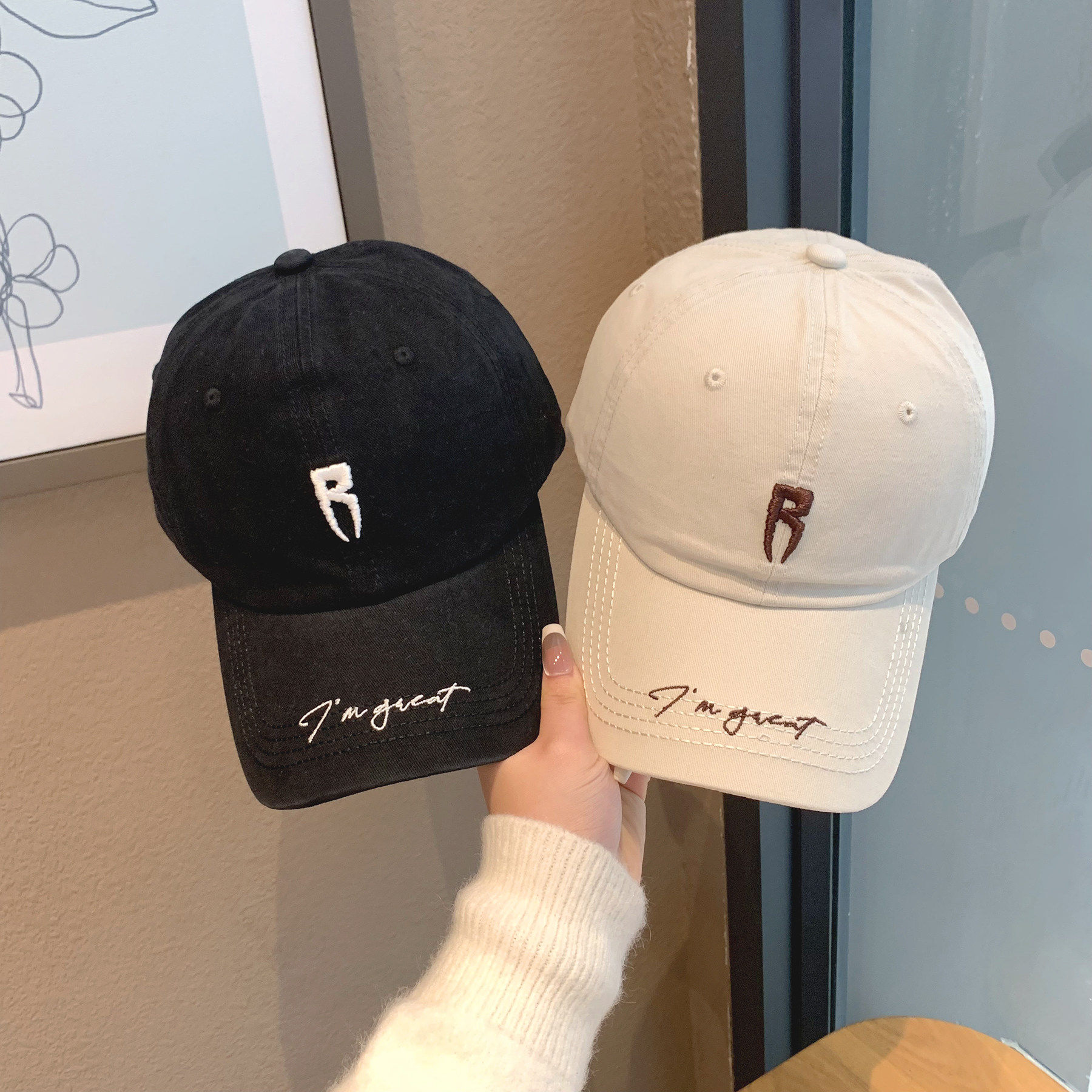 2026新款高品质水洗棉粉色棒球帽女韩版复古显脸小宽帽檐鸭舌帽男,淘宝优惠券,粉丝福利购,淘宝优惠卷