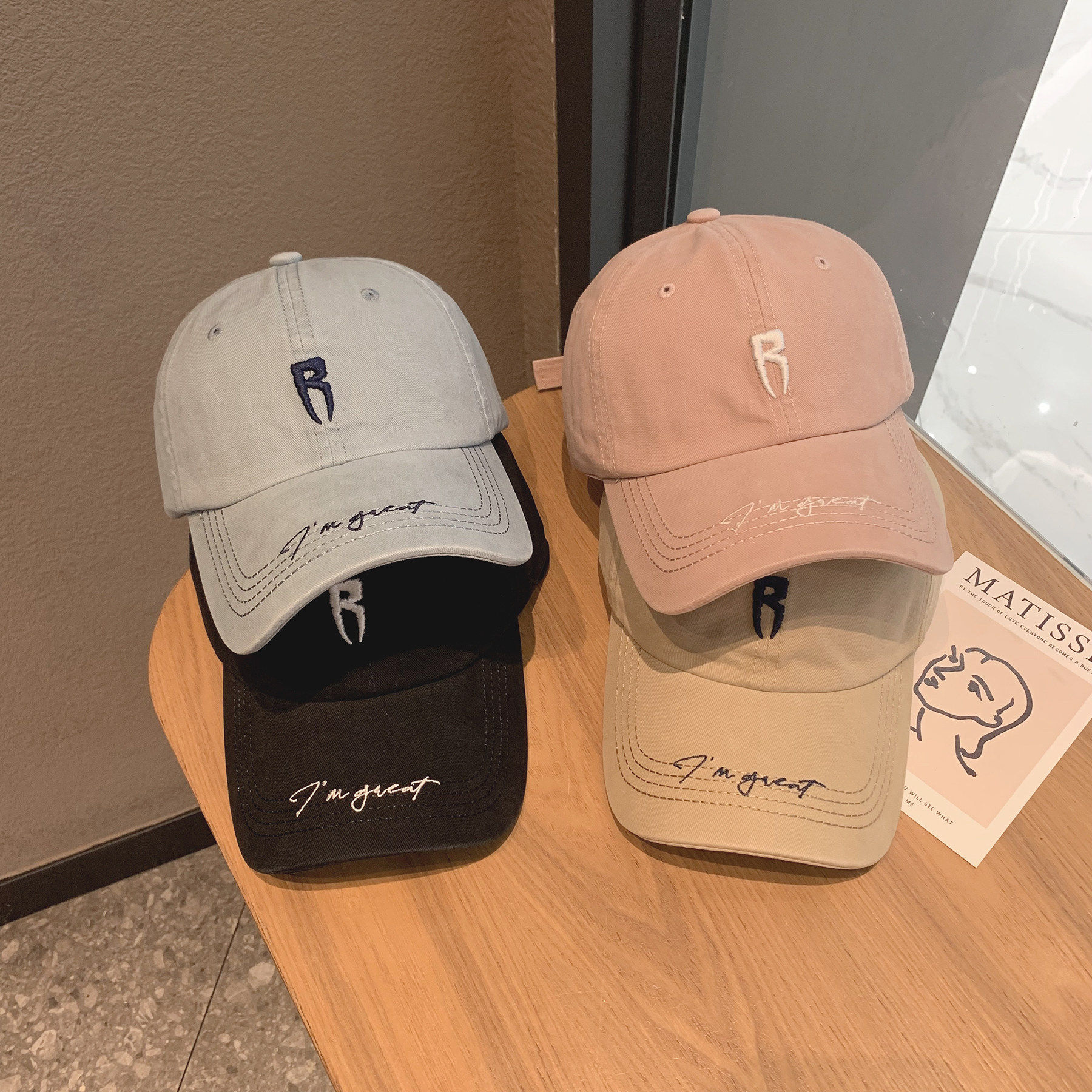 2026新款高品质水洗棉粉色棒球帽女韩版复古显脸小宽帽檐鸭舌帽男,淘宝优惠券,粉丝福利购,淘宝优惠卷