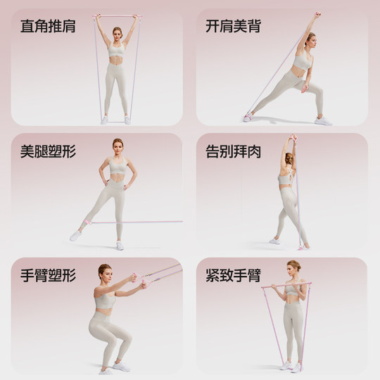 YOTTOY拉力绳练背挂门拉背弹力带背部拉伸居家高位下拉训练器神器