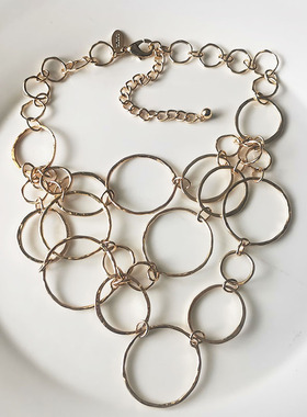 多层项链chos合金饰品毛衣链女