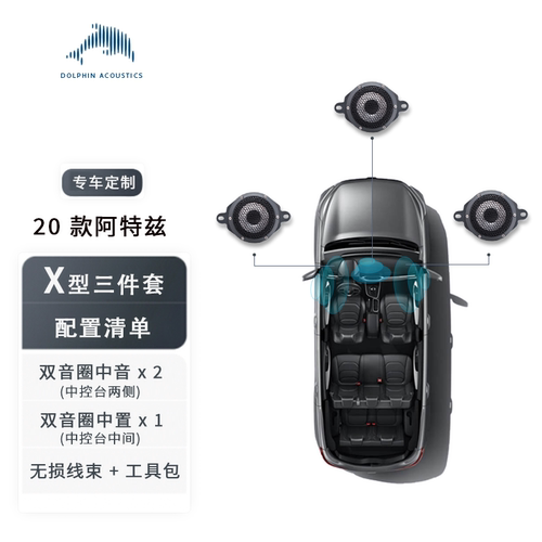 海豚适用马自达CX4CX5昂克赛拉阿特兹双音圈中置喇叭高音改装车载 - 图2