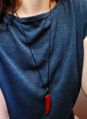 秋冬大吊坠毛衣链可调节长短皮绳项链长款极简百搭衣服挂链配饰女