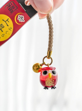 进口上升运玻璃手机车头挂件