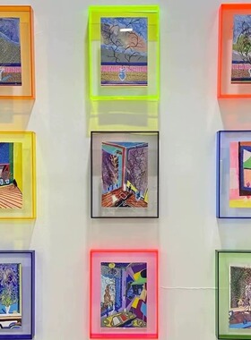 亚克力创意照片相框透明多色挂墙