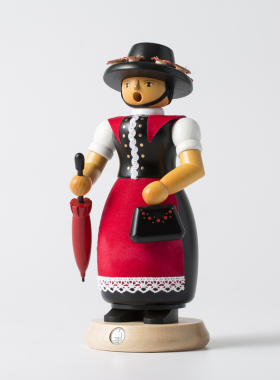 Müller实木吹烟公仔德国原装