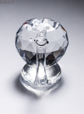 意大利水晶蜗牛摆件礼物工艺品