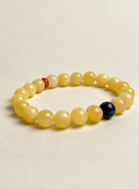 似蜜蜡琥珀手链南红简约高级