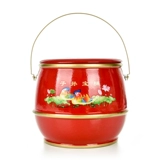 Красные очень большие аксессуары для невесты, комплект, 3 предмета