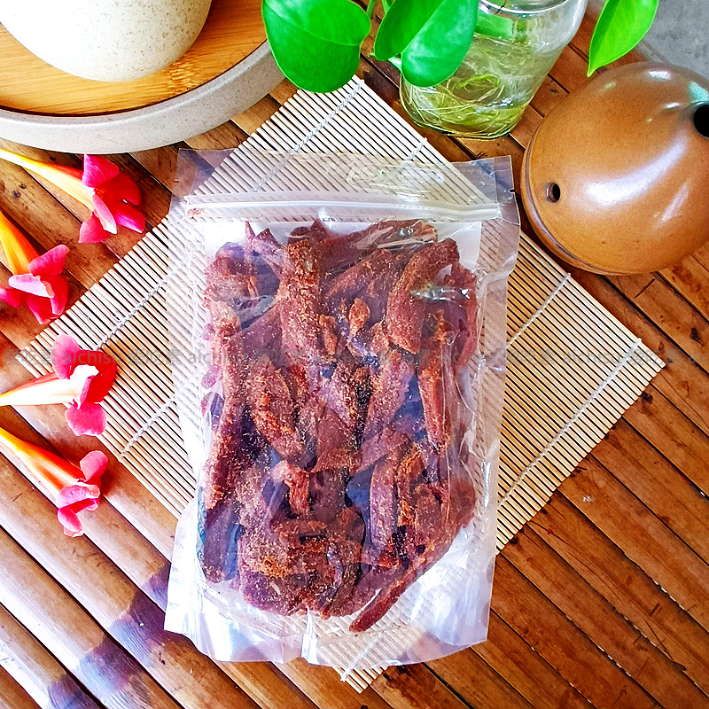 御膳斋黑胡椒素肉条纯素休闲零食手撕素肉丝大豆蛋白素肉干牛肉干-图1