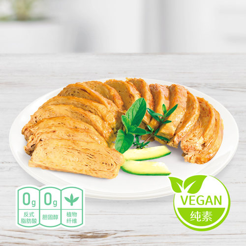 [冷冻]柏辰千层腐皮卷200g纯素食豆腐皮火锅关东卤煮红烧斋菜干锅 - 图1