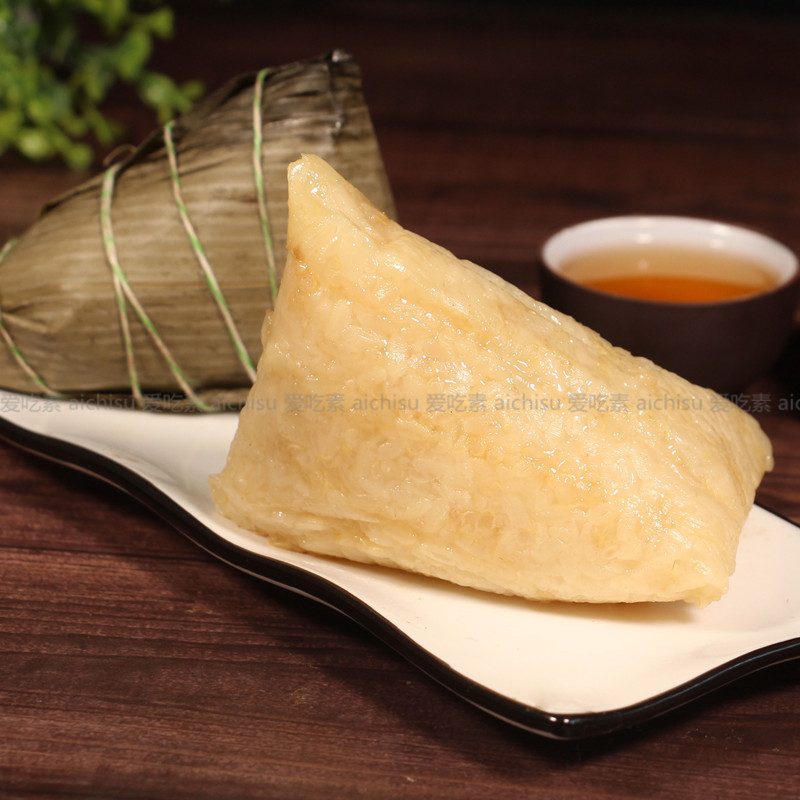 冷藏纯素食粽子端午节糯米饭团子香菇素肉粽素蛋黄素牛肉粽甜粽子-图3