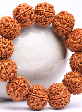 文玩6六瓣手串弥刻菩提子大金刚