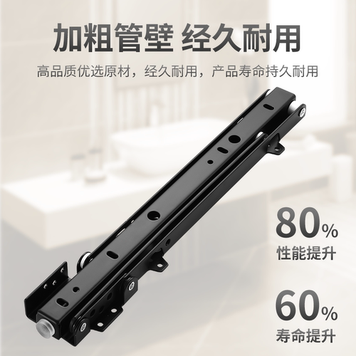 隐形换鞋凳五金缓冲壁挂式隐藏玄关椅鞋柜穿鞋凳支撑架折叠凳配件 - 图2