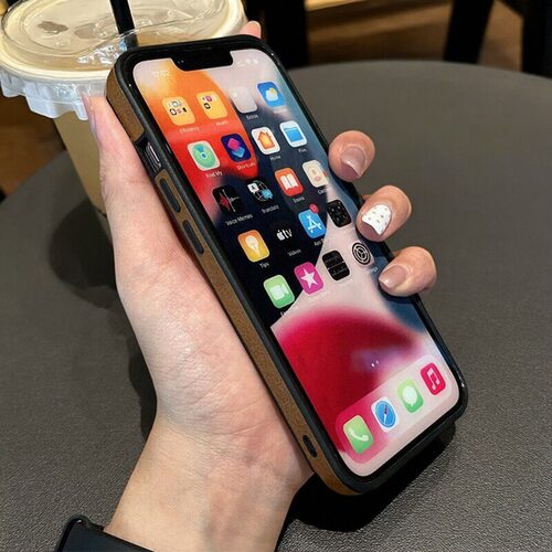 高档皮质iPhone17新款手机壳16全包防摔苹果15promax简约网红适用14plus潮牌轻奢风时尚13高级感保护套12男女 - 图1