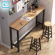 Wall-mounted bar table high table home long milk tea shop