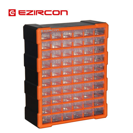Drawer Type Parts Box Compartment Box Multi Layer Building Block Electronic Component Storage Cabinet 60 Drawer Storage Box