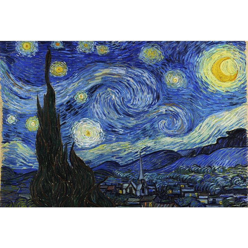 拼图1000成人世界名画木质益智玩具 星星朗拼图/拼板