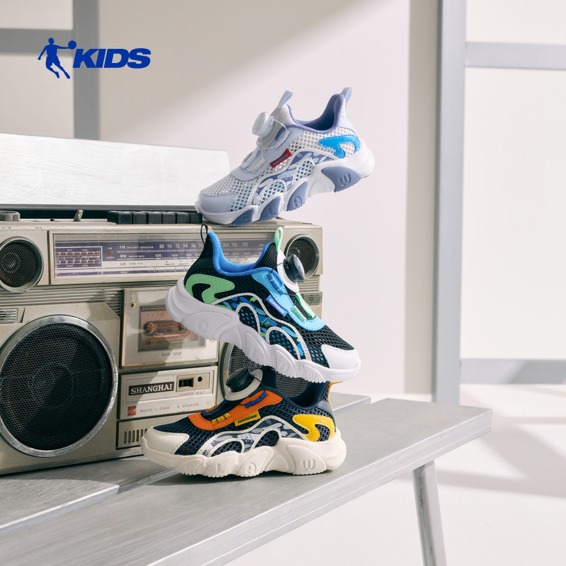 爪爪鞋乔丹童鞋儿童运动鞋男童鞋子2026夏季新款网面透气儿童跑鞋