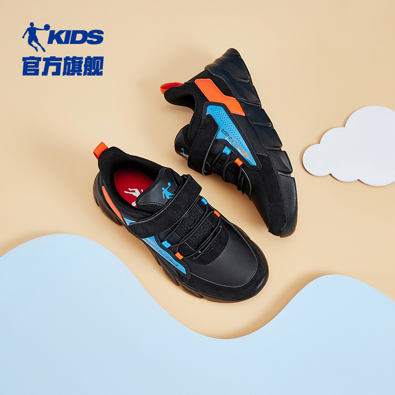 中国乔丹儿童运动鞋男童鞋子2023秋冬新款加绒大童二棉跑步鞋童鞋