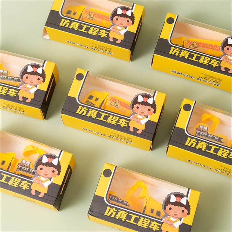 儿童回力车盒装工程玩具车挖掘机模型小学生奖品礼物幼儿园小礼品