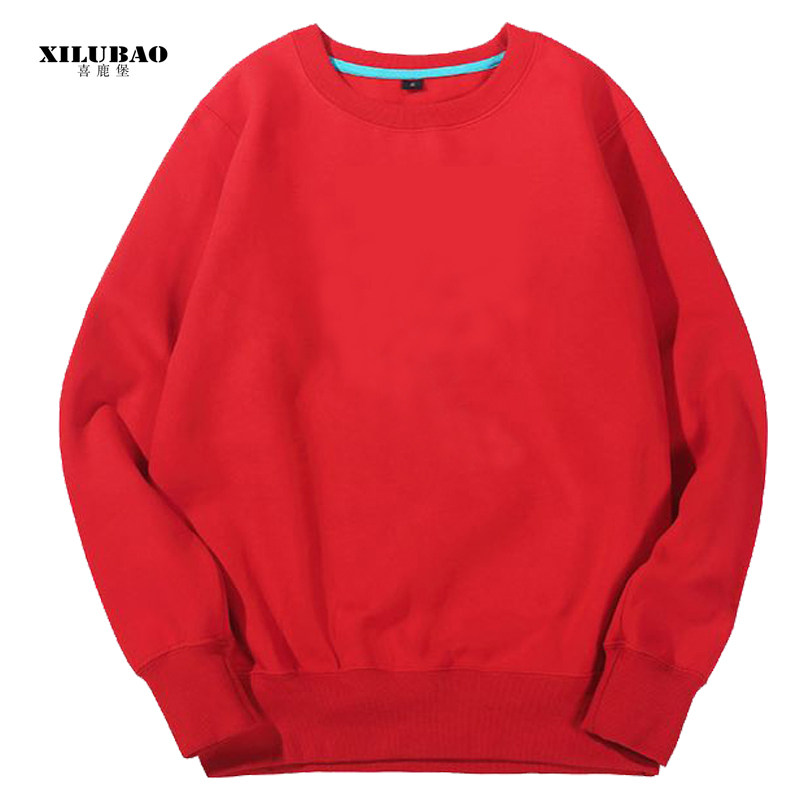 定制圆领薄款男女情侣班服logo卫衣 喜鹿堡卫衣