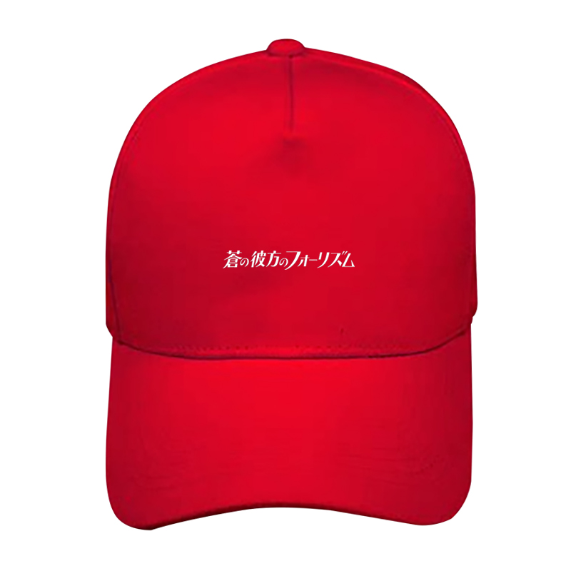 苍之彼方的四重奏有坂真白邪神酱同款COS男女学生百搭印花棒球帽