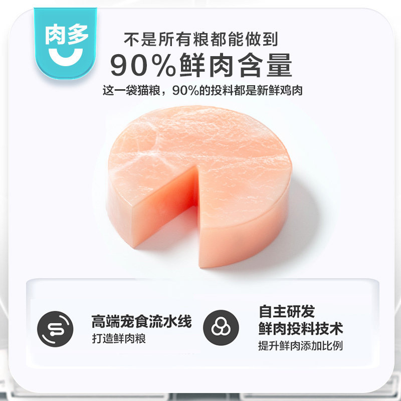【囤货套组】卫仕90鲜肉6kg卫士猫粮 nourse卫仕猫主粮