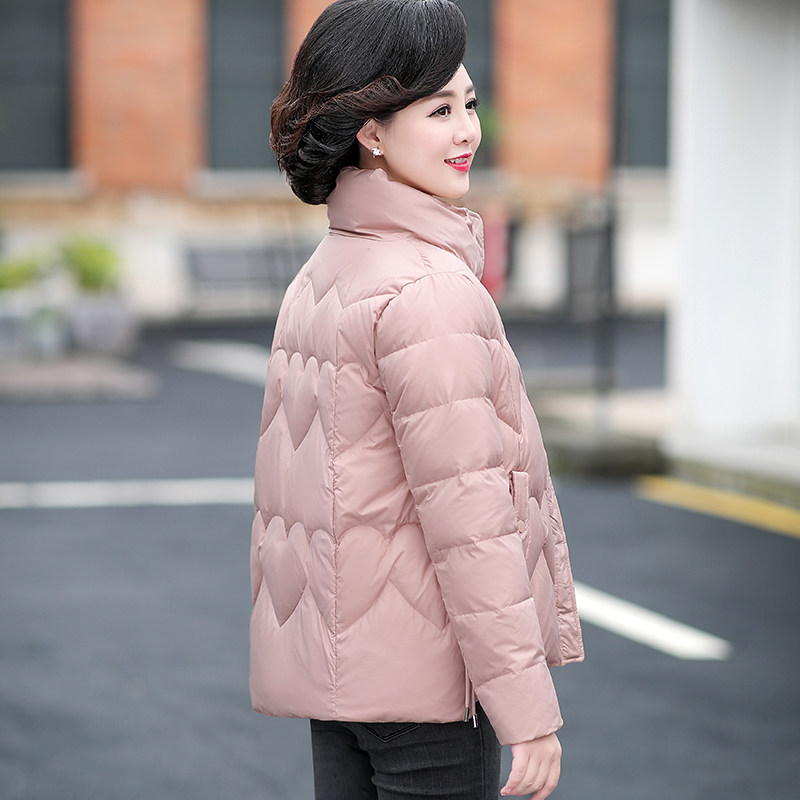 中老年短款羽绒服女冬装大码洋气棉衣中年保暖妈妈冬季外套50岁,淘宝优惠券,粉丝福利购,淘宝优惠卷