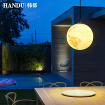 Outdoor Chandelights Waterproof Lunar Light Moon Chandelia Terrace Garden Arrangement Villa Balcony Atmosphere Light Pavilions Chandelia Chandelia