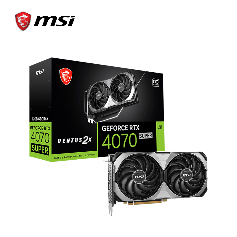 MSI/微星RTX4070 SUPER 12G VENTUS 2X OC台式电竞显卡全新未拆封 - 图3