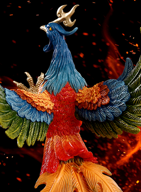 凤凰于飞客厅工艺品纯铜轻奢礼品