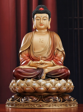 佛像释迦牟尼佛如来佛三宝佛摆件