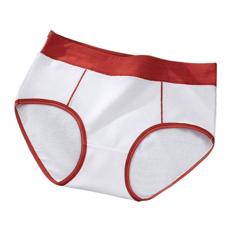 女士内裤夏季薄款中腰纯棉少女生全棉大码白色收腹日系三角短裤头,淘宝优惠券,粉丝福利购,淘宝优惠卷