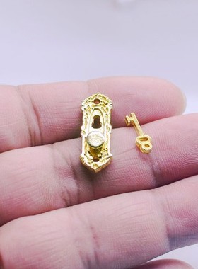 diy金属装修材料门锁微缩模型