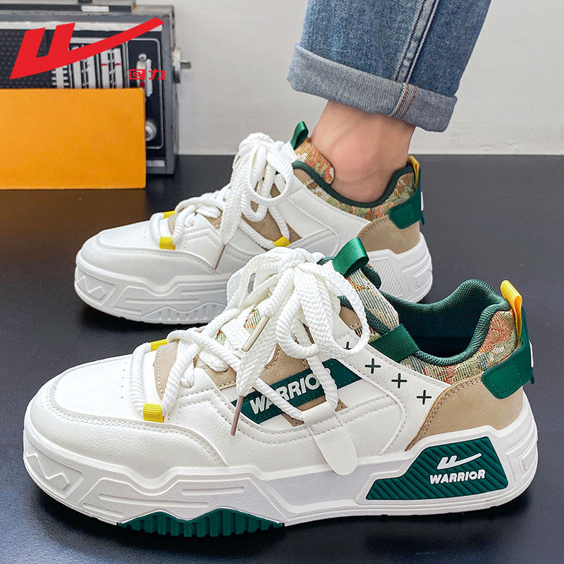 回力男鞋皮面板鞋男款2025新款秋季防水小白鞋男运动休闲鞋子男鞋,淘宝优惠券,粉丝福利购,淘宝优惠卷