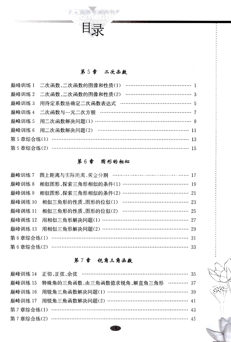 2023春版恩波教育小题狂做巅峰版数学九年级下册苏科版SK中学教辅初中9年级同步课时作业本训练习册初三苏教版资料辅导含答案正版-图2