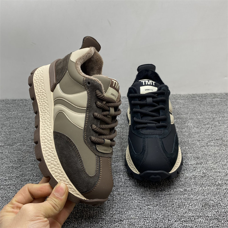 处理真皮阿甘鞋女2024冬季新款加绒老爹鞋女厚底增高运动休闲棉鞋,淘宝优惠券,粉丝福利购,淘宝优惠卷