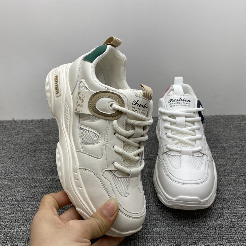 处理2025春夏新款厚底真皮老爹鞋女百搭显脚小女鞋透气运动休闲鞋,淘宝优惠券,粉丝福利购,淘宝优惠卷