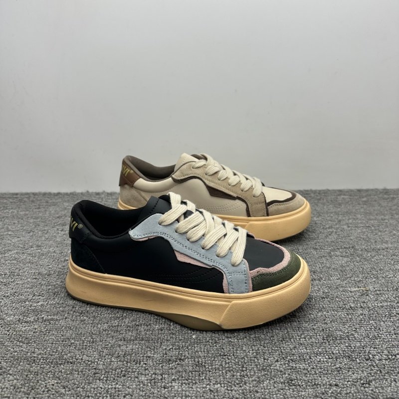 断码特价处理新款真皮女板鞋时尚百搭厚底复古女鞋运动休闲鞋子潮,淘宝优惠券,粉丝福利购,淘宝优惠卷