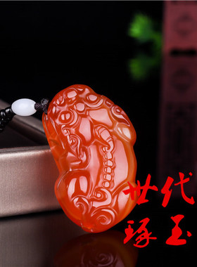 新疆玉和田玉红玉红玛瑙玉貔貅