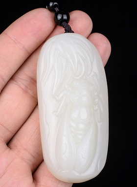 新疆羊脂白玉一夜成名手把件