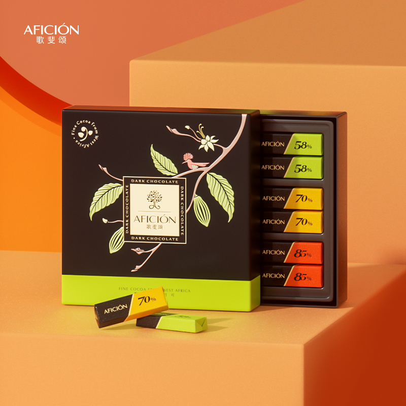 歌斐颂醇黑巧克力礼盒装高颜值浪漫表白闺蜜
