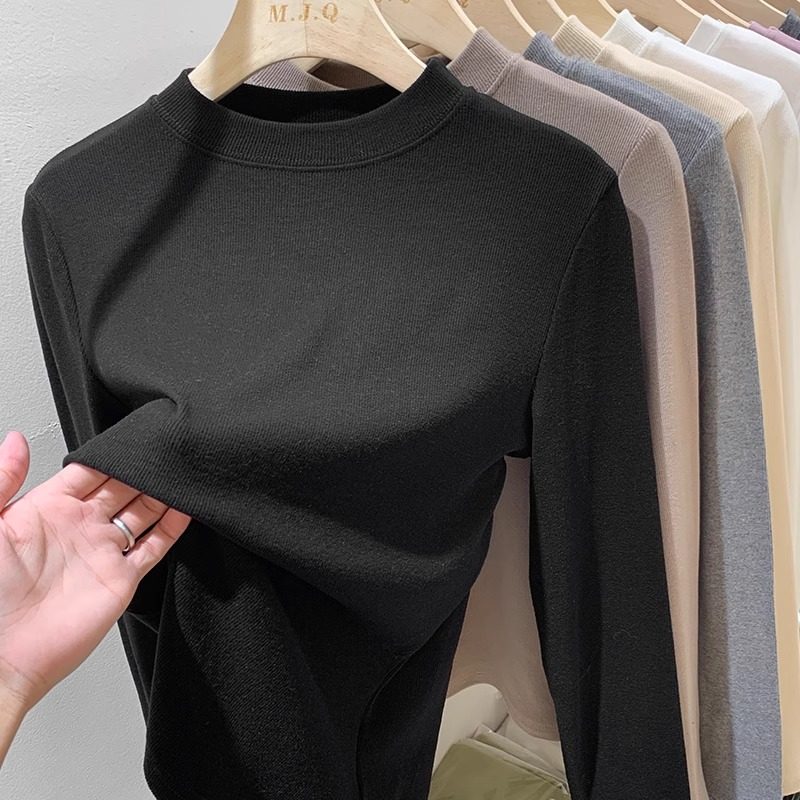 女童半高领打底衫秋冬2025新款儿童内搭薄绒磨毛长袖T恤大童上衣,淘宝优惠券,粉丝福利购,淘宝优惠卷