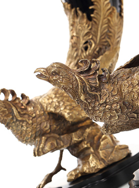 高档欧式风陶瓷凤凰摆件