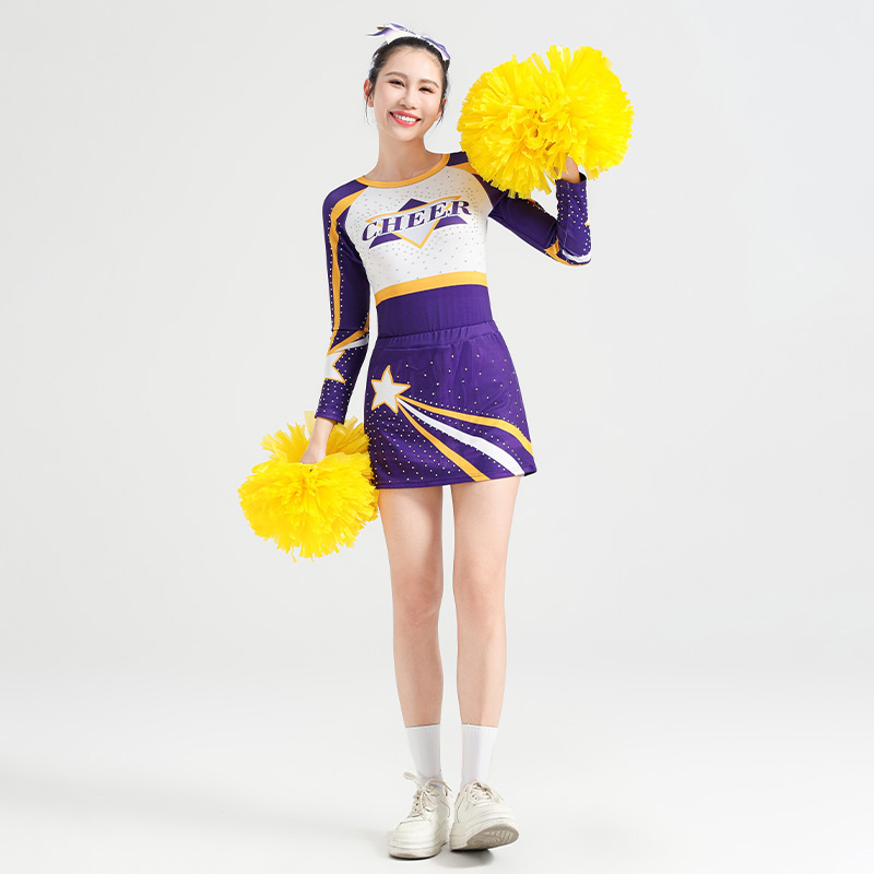 啦啦队演出服装女成人啦啦操竞技健美操比赛服团体操运动会表演服 - 图1