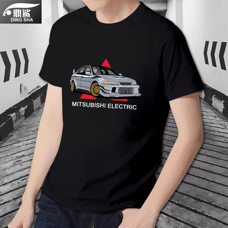 可定制jdm日系三菱evo改装t恤衫 鼎鲨T恤