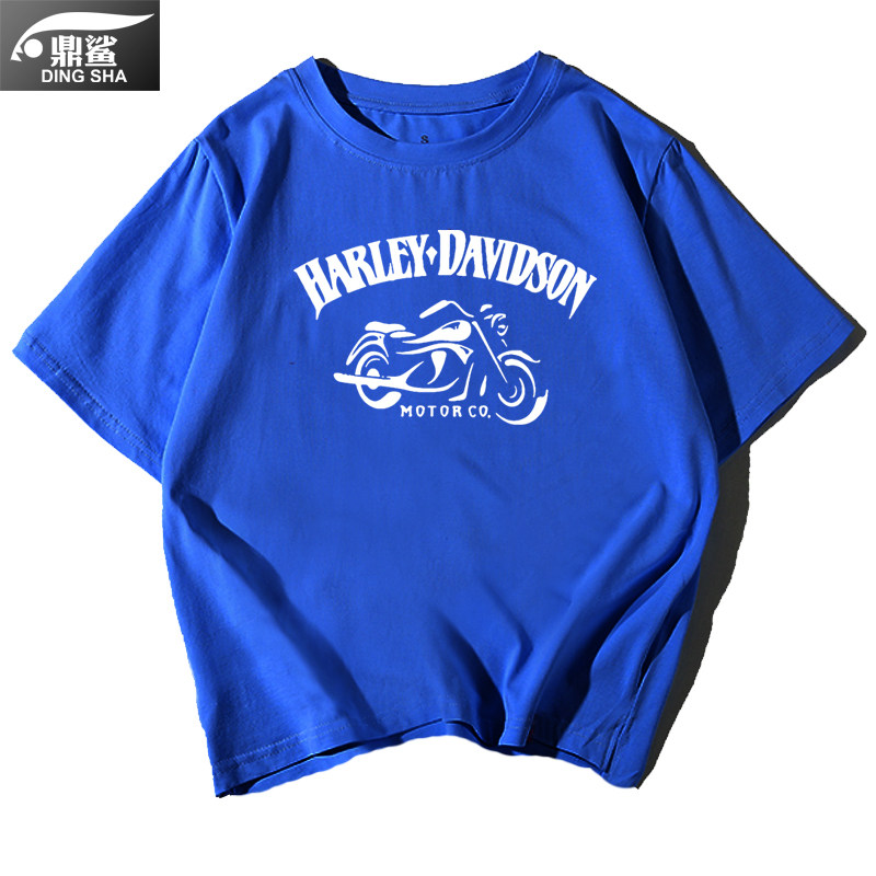 哈雷摩托车重机车爱好者文化t恤衫 鼎鲨T恤