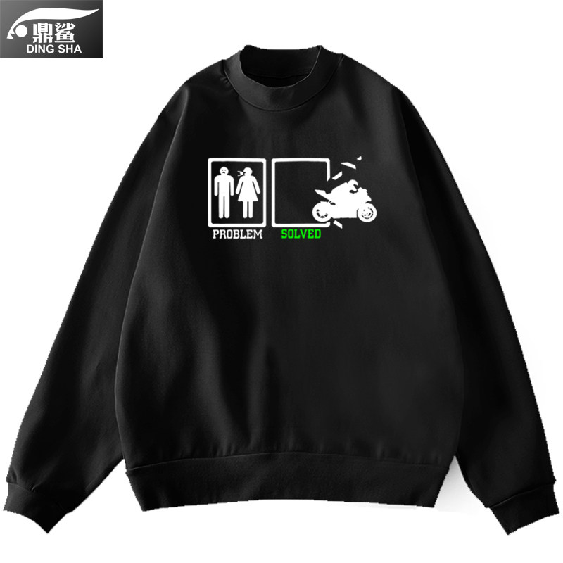 重机车爱好者kawasaki摩托车卫衣 鼎鲨卫衣