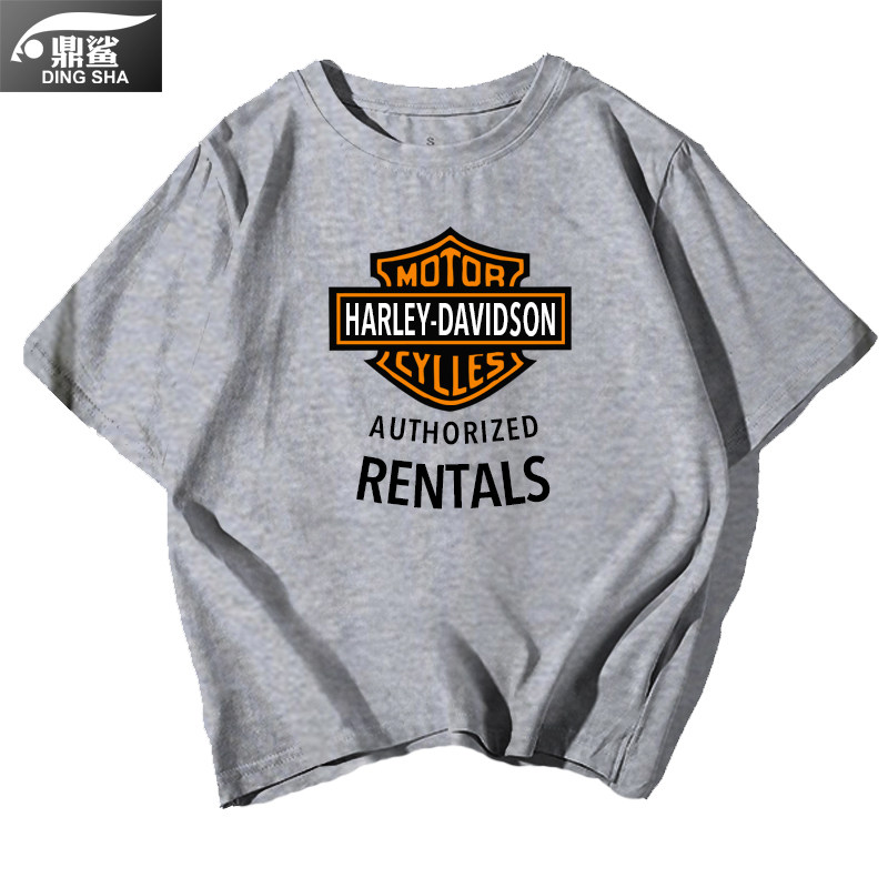 哈雷摩托车重机车爱好者文化t恤衫 鼎鲨T恤