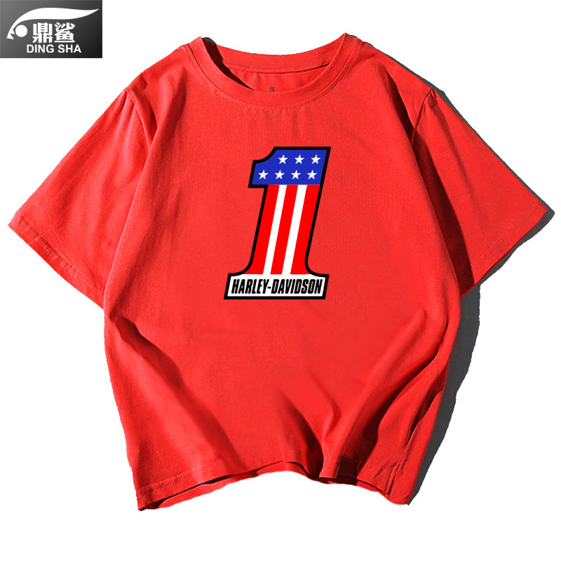 哈雷摩托车重机车爱好者文化t恤衫 鼎鲨T恤
